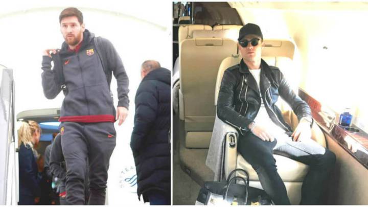 Así son los aviones privados de Messi y Cristiano.