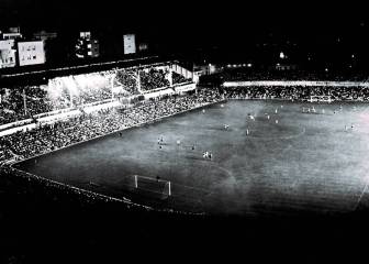 Luis Aragonés estrenó la luz del Metropolitano