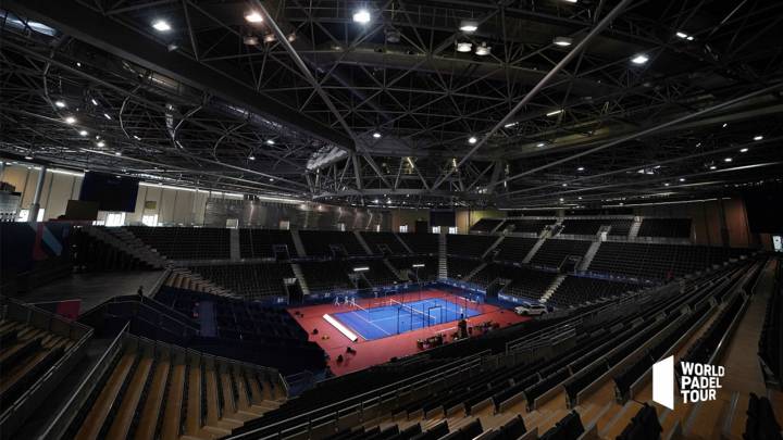 La pista de World Padel Tour en el Madrid Arena en una foto de archivo.