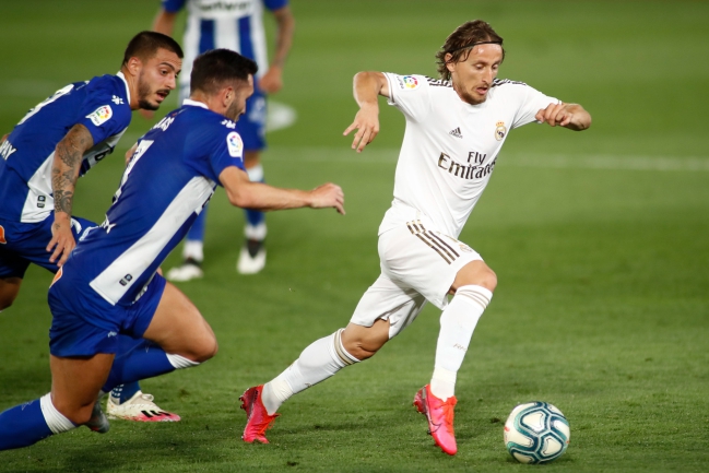 Modric, en el partido ante el Alavés del pasado viernes.