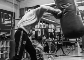 Gestión del peso en paso lateral hacia la izquierda