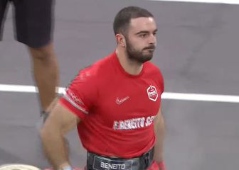 A Fabián Beneito se le escapan los 160 kg de clean & jerk