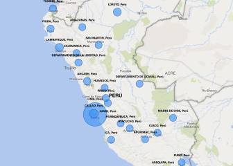 Mapa de casos por coronavirus por departamento en Perú: hoy, 14 de abril