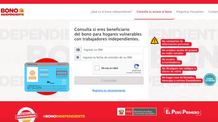Bono Independiente 760 soles: dónde y cómo cobrar la segunda entrega