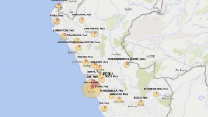 Mapa De Casos Por Coronavirus Por Region En Peru Hoy 24 De Julio As Peru