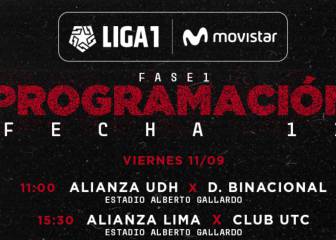 Así se jugará la fecha 11 de la Liga 1 Movistar