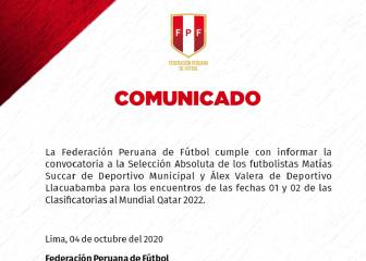 Succar y Valera, convocados de última hora en la Selección