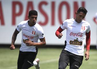 Entrenamiento en el Estadio Nacional previo a Brasil