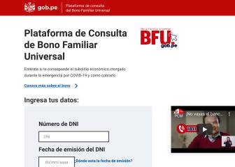 Bono Familiar Universal: link de la web y cómo realizar consultas online