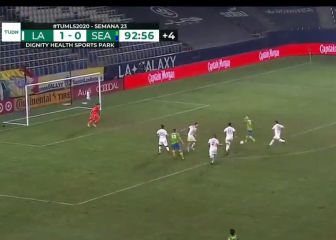 ¡Agónico! El gol de Ruidíaz para empatar el partido contra LA Galaxy en el descuento
