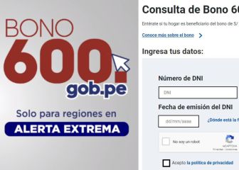 Bono 600 soles a hogares: cuándo comienza el pago y cómo cobrarlo