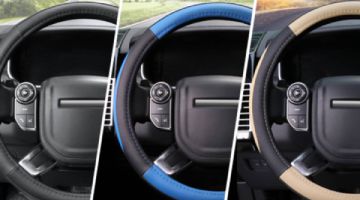 Da una nueva imagen al volante del coche con esta cubierta en ocho colores