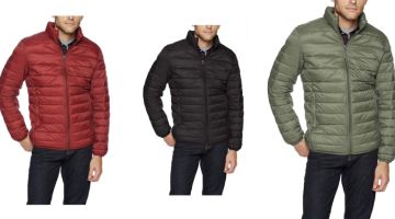 Este abrigo acolchado con cremallera está disponible en ocho colores