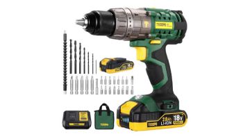 Este taladro atornillador y percutor con 30 accesorios es superventas en Amazon