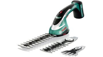 Este cortasetos a batería Bosch tiene tres cuchillas y autonomía de 100 minutos