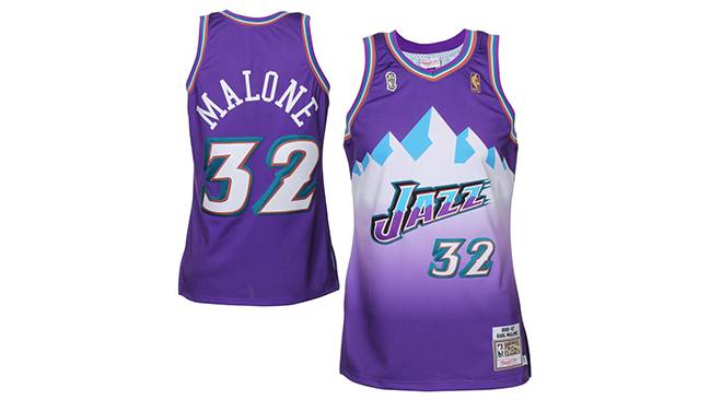 Camiseta retro de la NBA de Karl Malone.