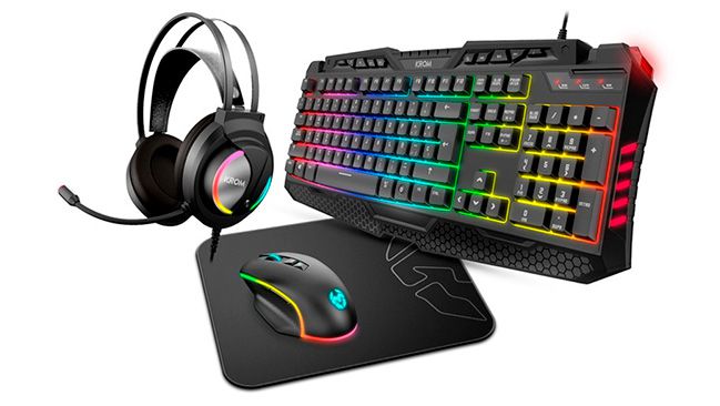 Las mejores ofertas de AliExpress en ‘gadgets’ para el trabajo y el entretenimiento 5 Pack de teclado, ratón y auriculares gaming Krom