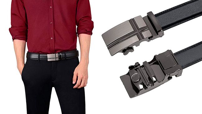 Guarda la ropa China espiral Este cinturón de cuero auténtico para hombre es elegante y fácil de ajustar  - Showroom