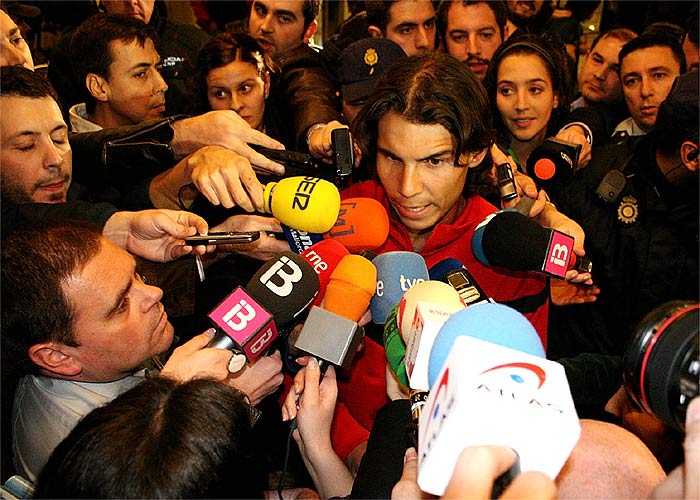 Nadal llega a Palma y propone a Federer como Premio Príncipe de Asturias