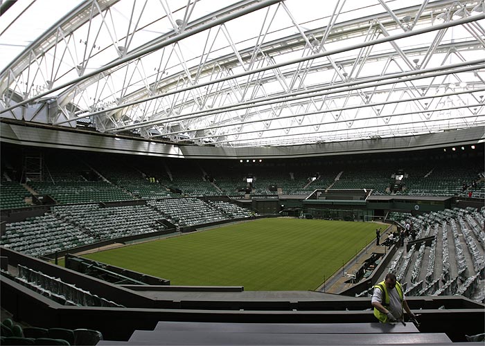 Wimbledon presenta el techo retráctil en su Pista Central