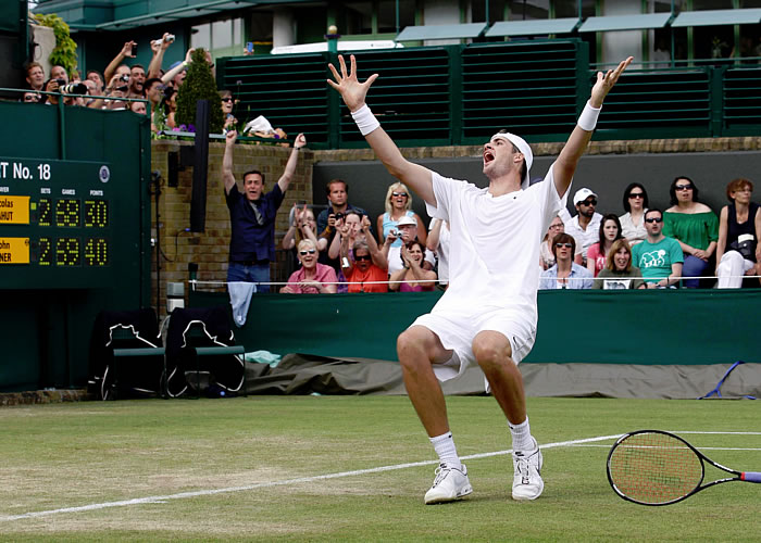 Isner ya ganó el partido más largo de la historia del tenis