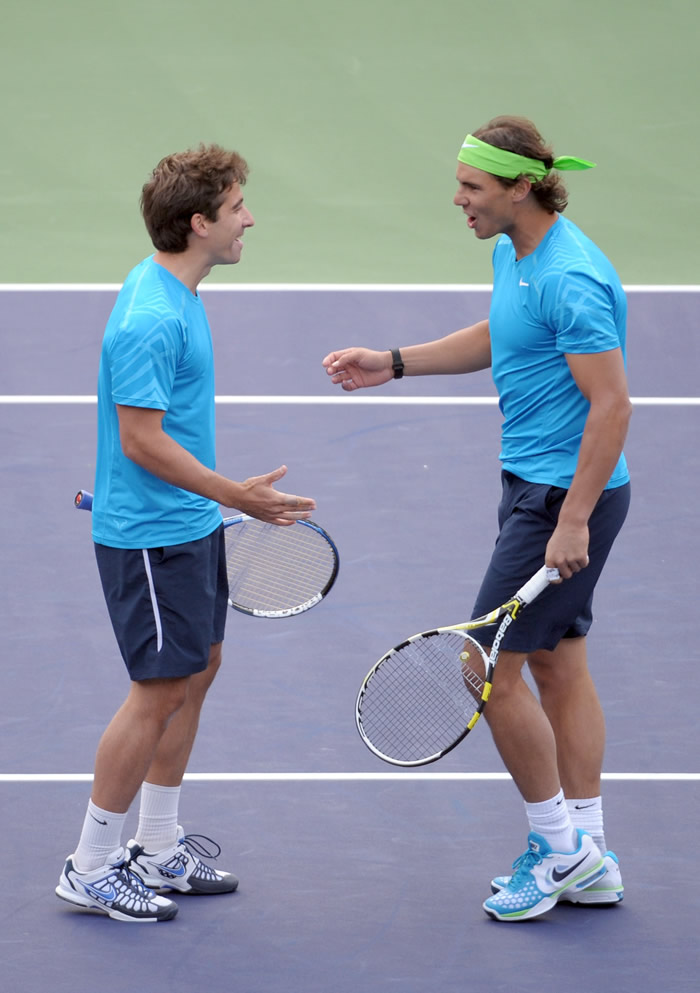 Rafael Nadal y Marc López, campeones de dobles