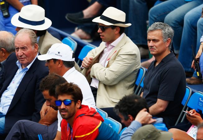 El rey Juan Carlos y Mourinho, en Queen's para ver a Rafa