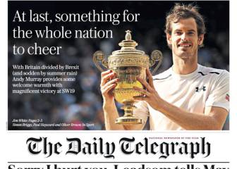 Murray es el foco de la prensa británica luego de Wimbledon