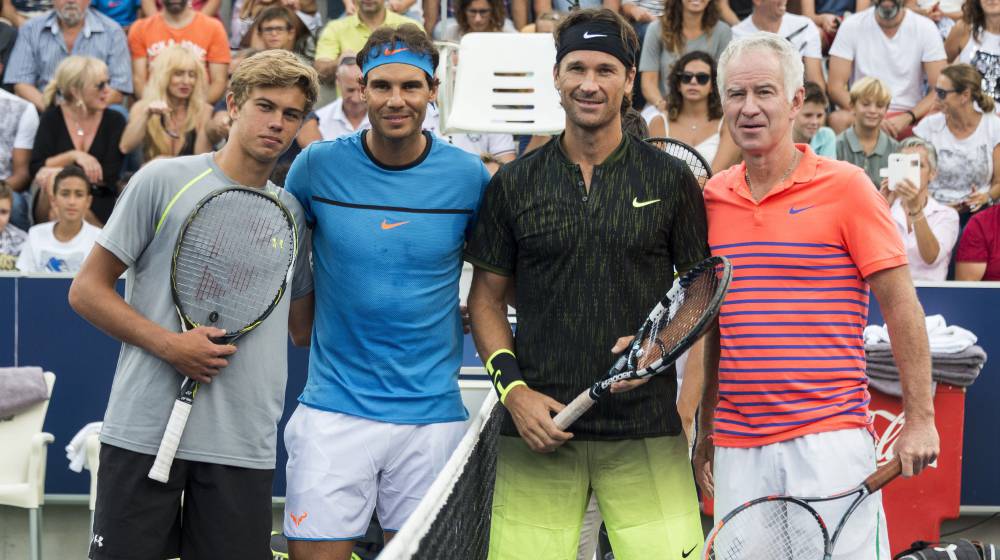 Nadal, McEnroe y Moyá deleitan a los aficionados