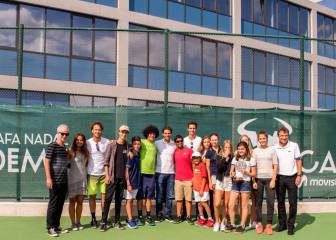 Nadal, junto a Federer en la inauguración de su Academia