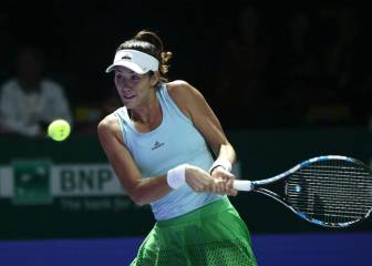 Muguruza remonta y se hunde en un partido de locos