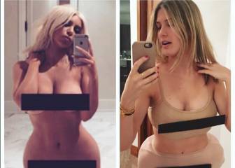 Bouchard se disfraza de Kim Kardashian por Halloween
