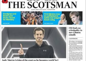 La prensa británica brinda por el número 1 mundial de Murray