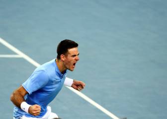 La raza de Del Potro mantiene vivo el sueño de Argentina