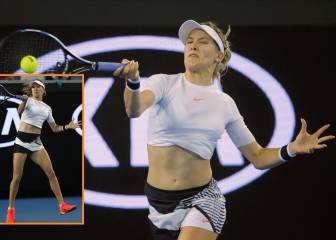 Ciclón Bouchard: victoria 6-0 y 6-4 con un atrevido modelito