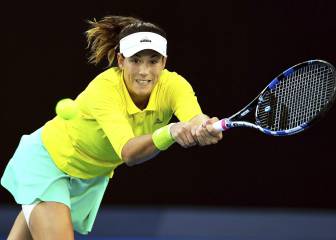 Muguruza y su aductor: 