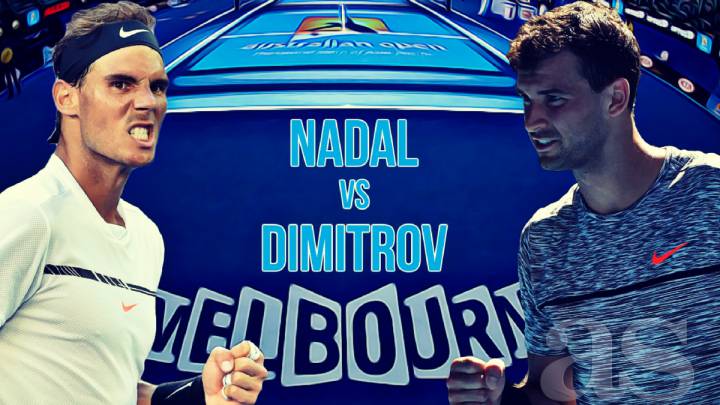 Rafa Nadal vs Grigor Dimitrov en directo y en vivo online, partido de semifinales del Open de Australia 2017, hoy a las 9.30 en AS.com