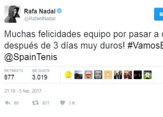 Nadal estuvo atento: 