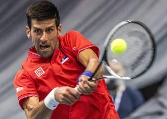 Novak Djokovic jugó la Davis con molestias en el hombro