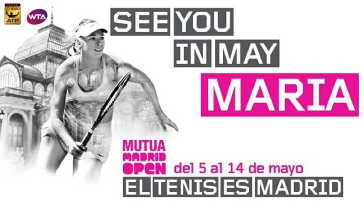 El Mutua Madrid Open anunció este miércoles la participación en su edición de 2017 de la tenista rusa Maria Sharapova.