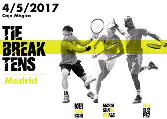 Sharapova, Feliciano y Nishikori, en el 'Tie Break Tens' de Madrid