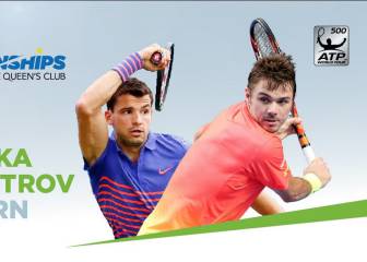 Wawrinka y Dimitrov estarán con Nadal y Murray en Queen's