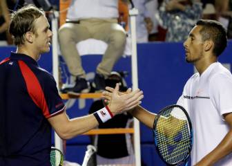 El inconsistente Kyrgios: saca a Djokovic y pierde con Querrey
