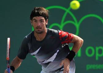 Elias manda un pelotazo a la grada y Kyrgios le critica