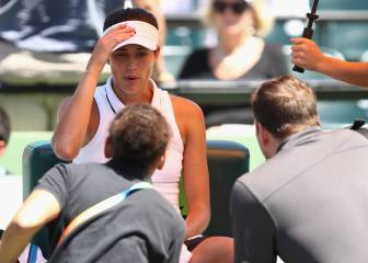 Muguruza se retira con síntomas de estar mareada