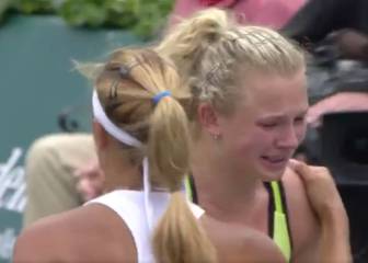 Esto es vivir el deporte: lágrimas de Siniakova al abandonar