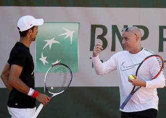 Primer entrenamiento de la estelar sociedad Djokovic-Agassi