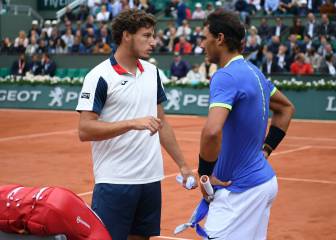 Nadal consoló a Carreño tras su lesión: 
