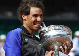 Así fueron los 10 mordiscos de Rafa Nadal en Roland Garros