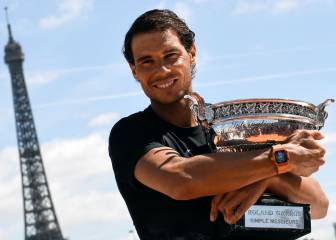 Nadal acecha a Djokovic y Federer en grandes títulos